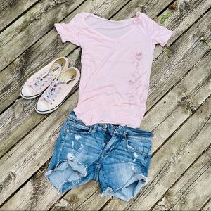 Mudd Floral Pink T-Shirt